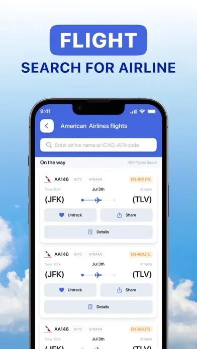 Zrzuty ekranu Flight Tracker: Track Airplane