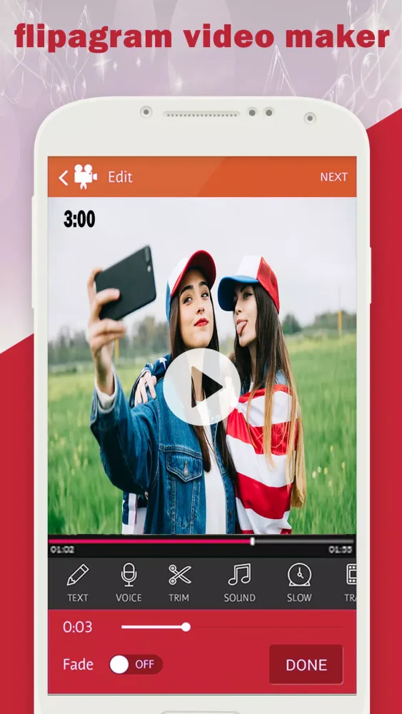 Flipagram video maker + music new 2018应用截图