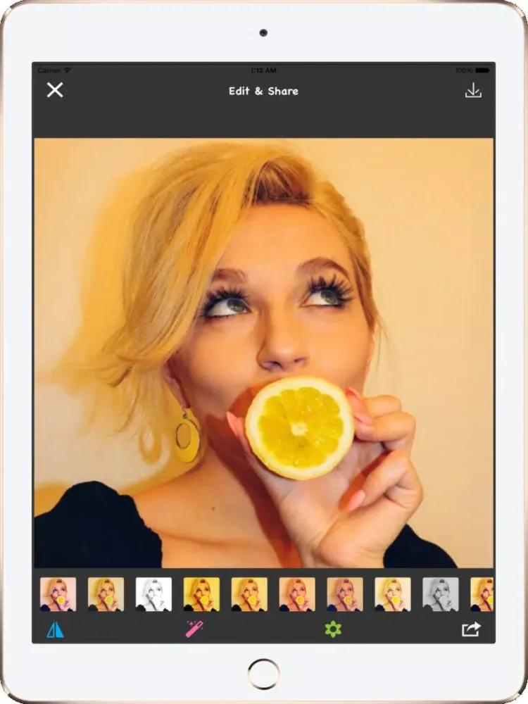 FlipPhoto - Quick Flip Photos and Edit with candid Effects iPad  スクリーンショット