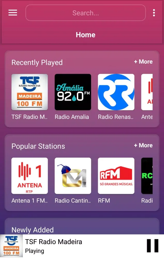 ภาพหน้าจอของ A2Z Portugal FM Radio