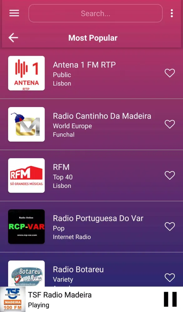 ภาพหน้าจอของ A2Z Portugal FM Radio