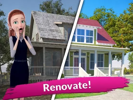 Tangkapan skrin Flip This House: Design Game iPad 