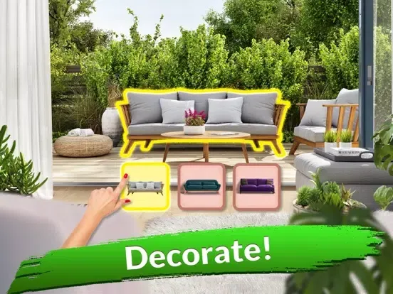 Tangkapan skrin Flip This House: Design Game iPad 