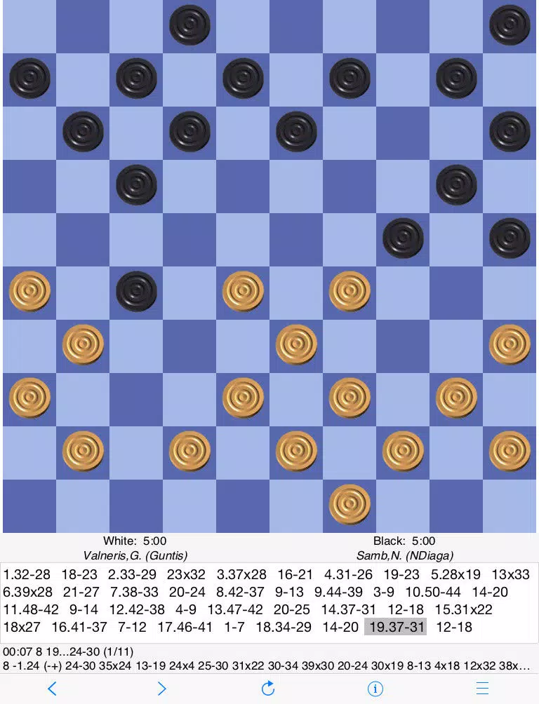 Captures d'écran de Flits Draughts iPad 