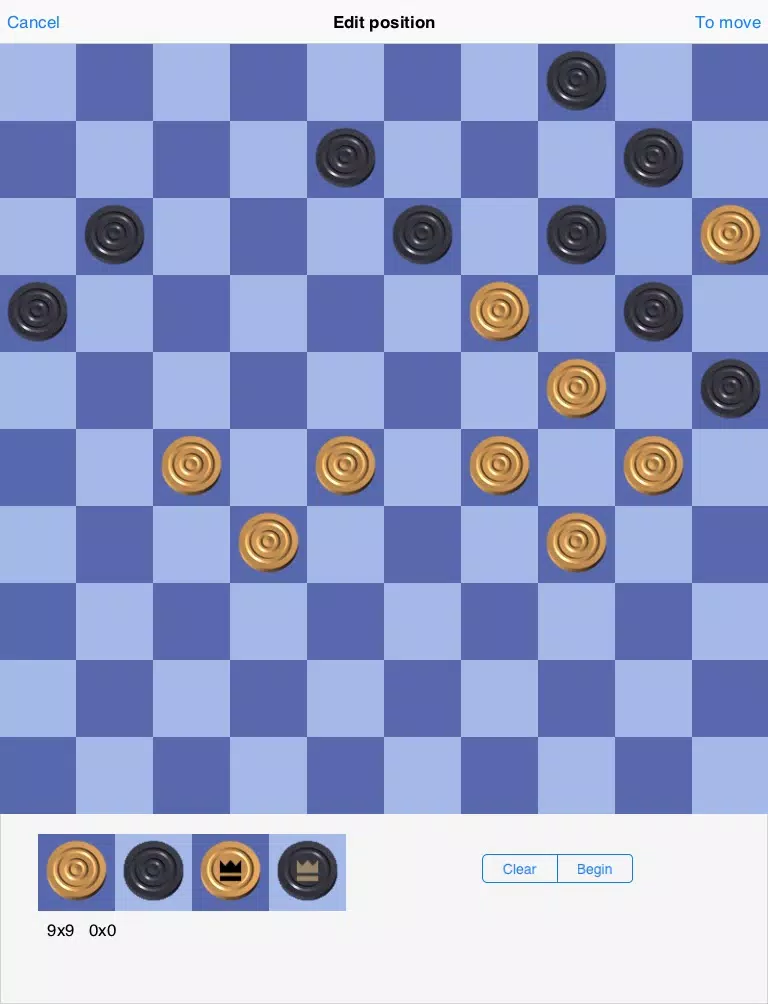 Captures d'écran de Flits Draughts iPad 