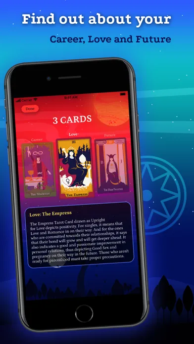 Zrzuty ekranu Tarot Card Reading & Meaning
