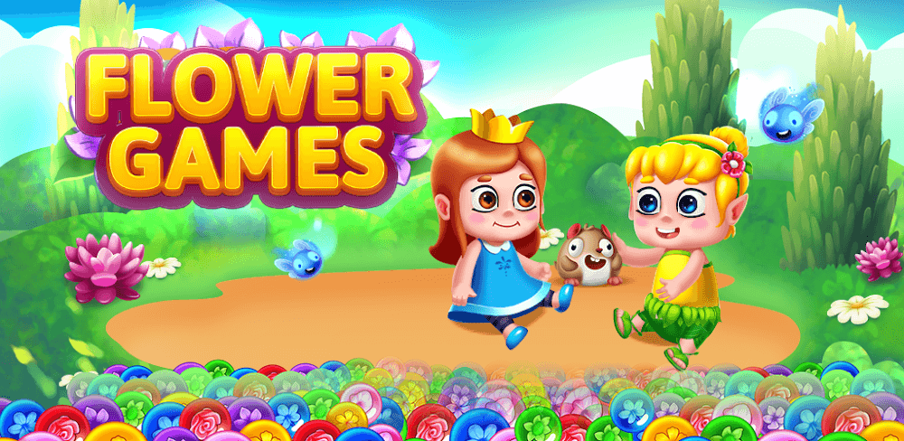 Bubble Shooter - Flower Games