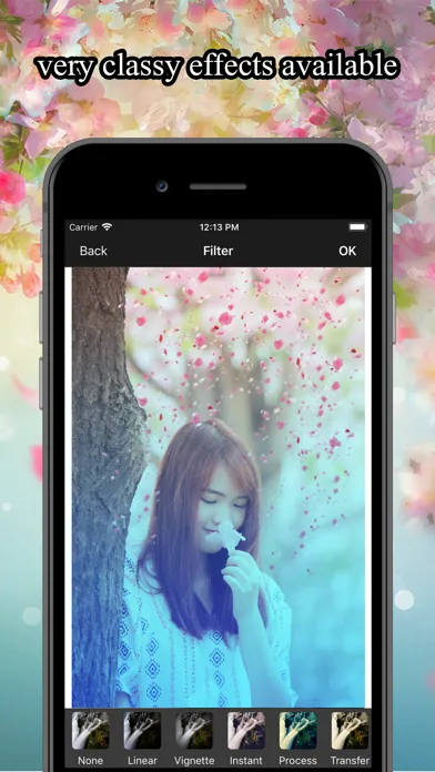Flower Rain Effect Pic Editor Ekran Görüntüleri