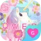 Flower Unicorn Keyboard Theme