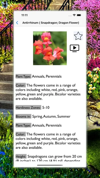 Flowers Dictionary with Images スクリーンショット