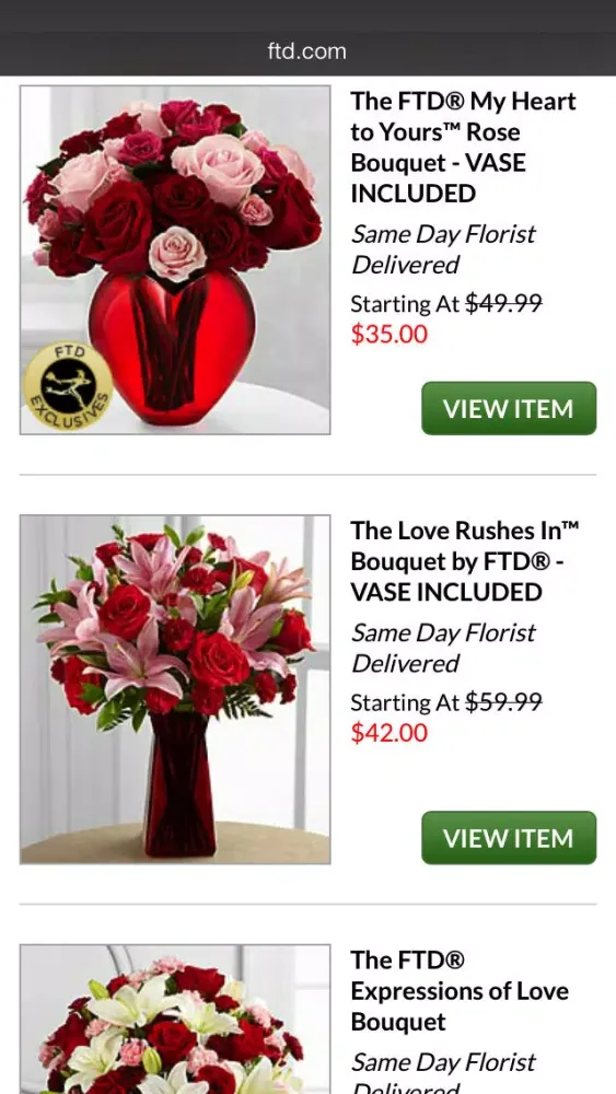 Capturas de tela do Find Real Fresh Flowers - Buy online for Delivery or Locate the Best Florist Shop Near You Fast