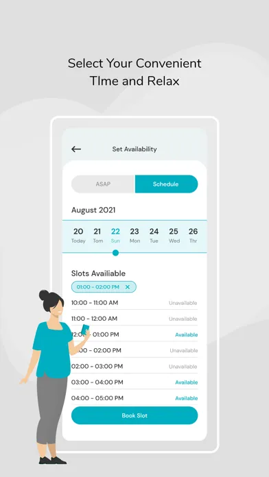 Capturas de tela do E-Services (Flutter)