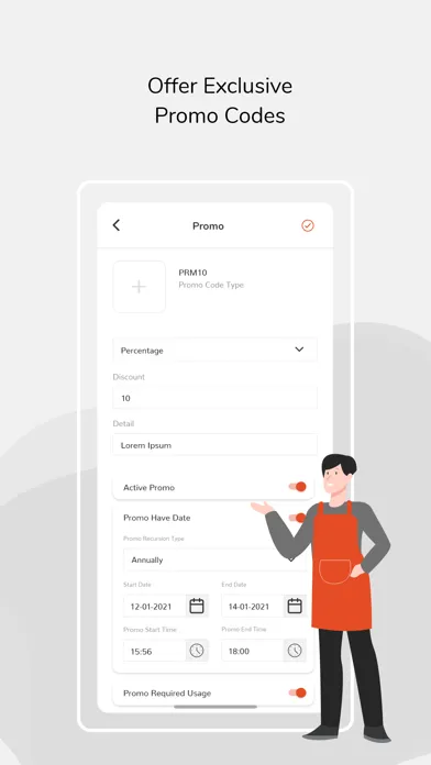 Capturas de tela do ESuper Merchant (Flutter)
