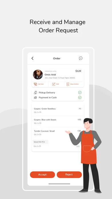 Capturas de tela do ESuper Merchant (Flutter)