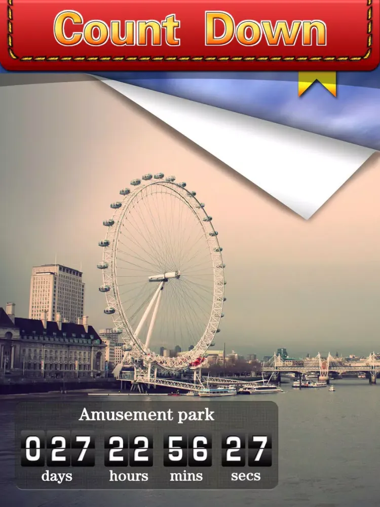 Countdown App Pro (Big Day Event Reminder & Digital Clock Timer Counter) iPad  Screenshots