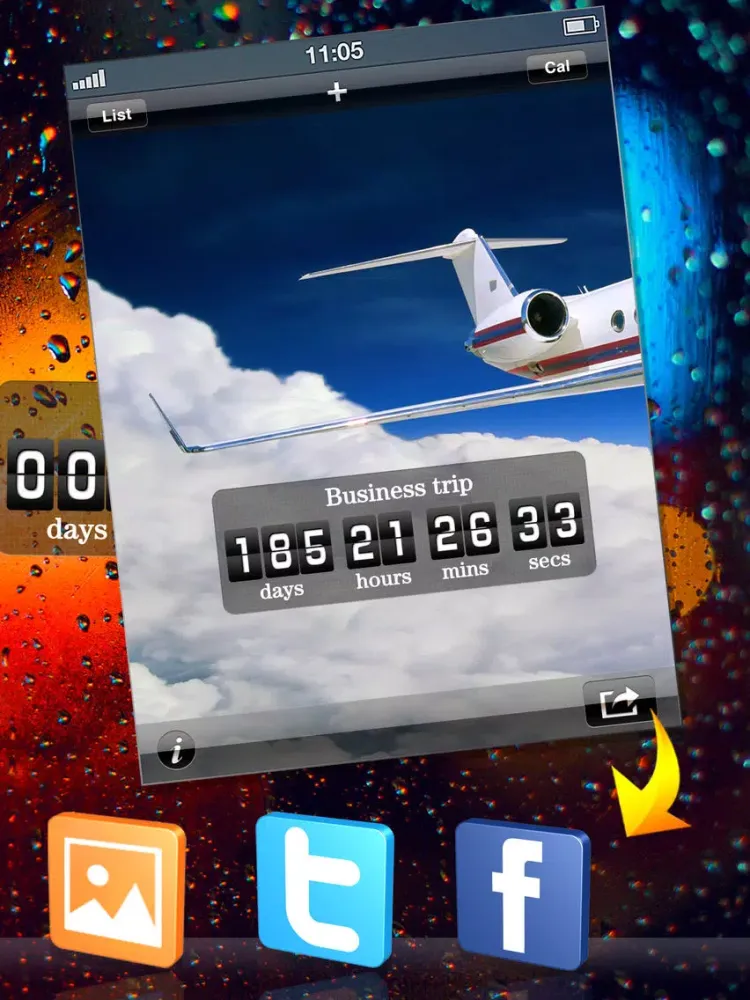 Countdown App Pro (Big Day Event Reminder & Digital Clock Timer Counter) iPad  Screenshots