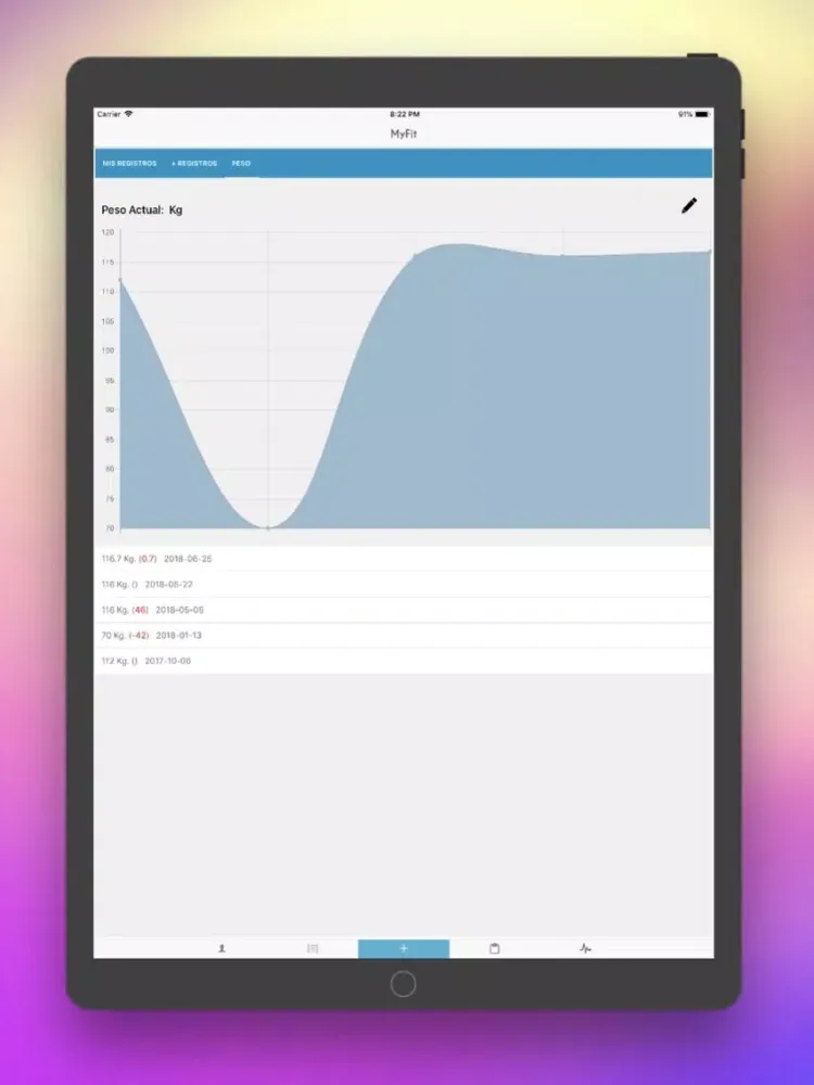FlyUp FIT iPad  Ekran Görüntüleri