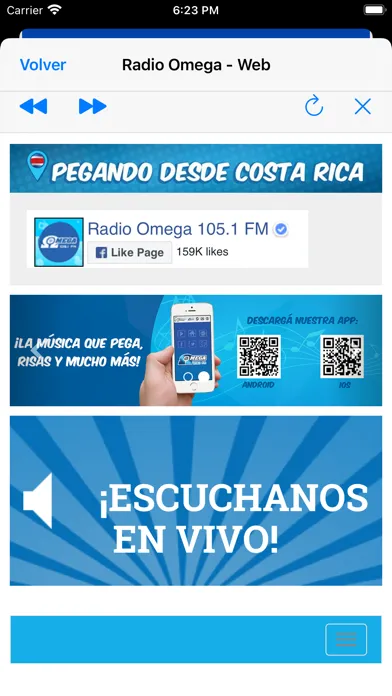 Radio Omega 105.1 سکرین شاٹس