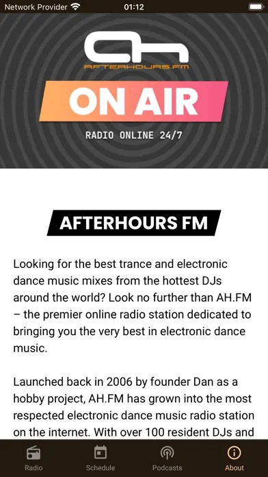 Captures d'écran de AH.FM: Electronic Dance Music