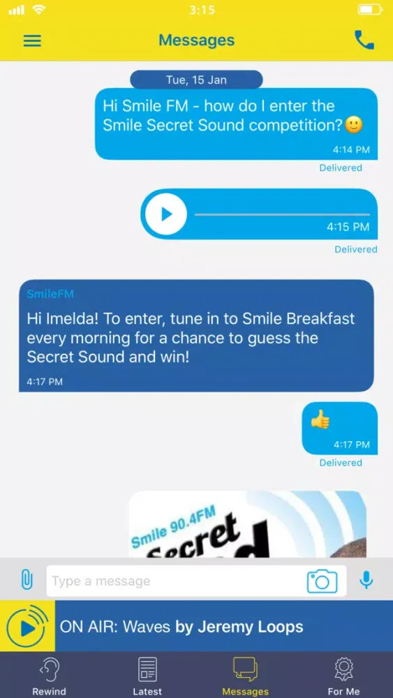 Smile 90.4FM Ekran Görüntüleri