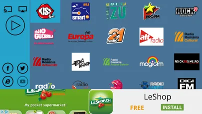 Screenshot di asculta.fm
