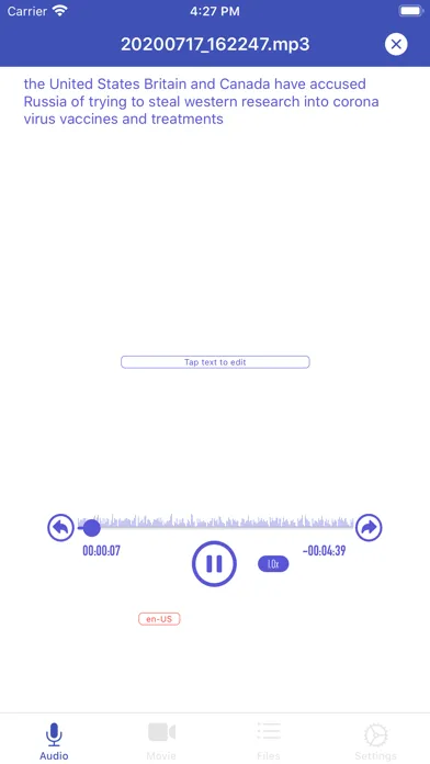 RECOG スクリーンショット