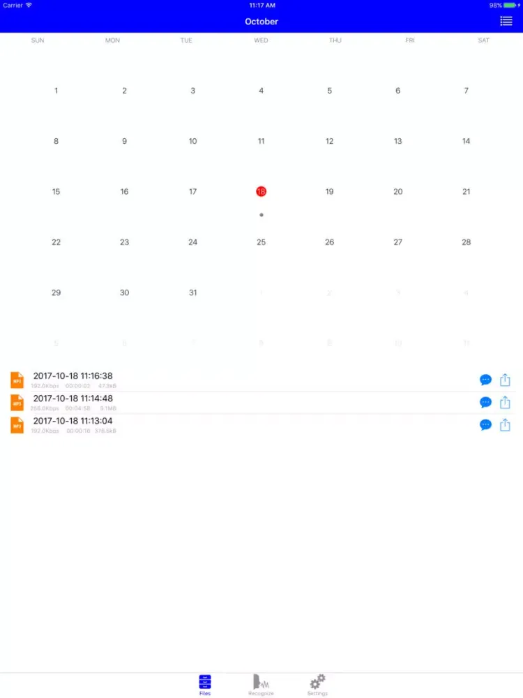 Speech Recognition - RECOG iPad  Screenshots
