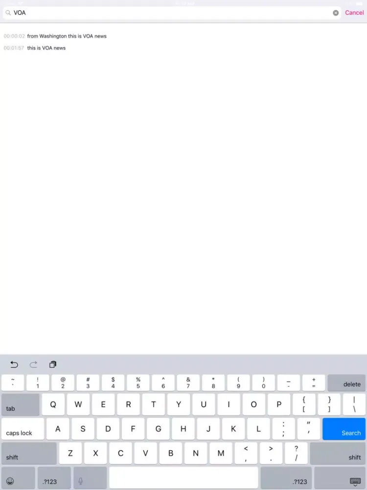 Speech Recognition - RECOG iPad  Screenshots