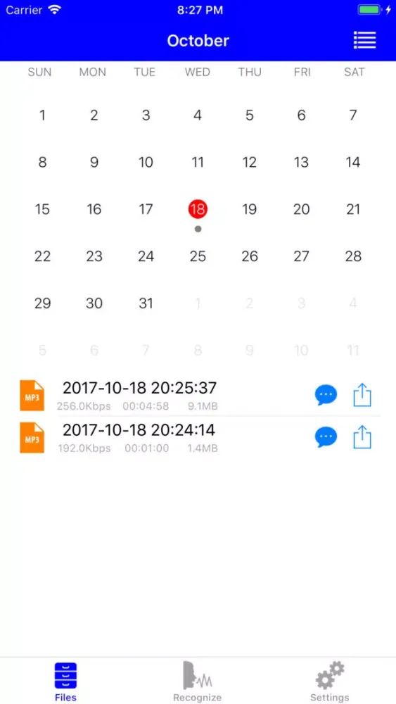 Speech Recognition - RECOG Screenshots