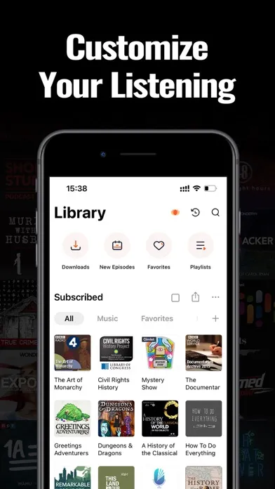 Ảnh chụp màn hình của Podcast App & Player - Castbox