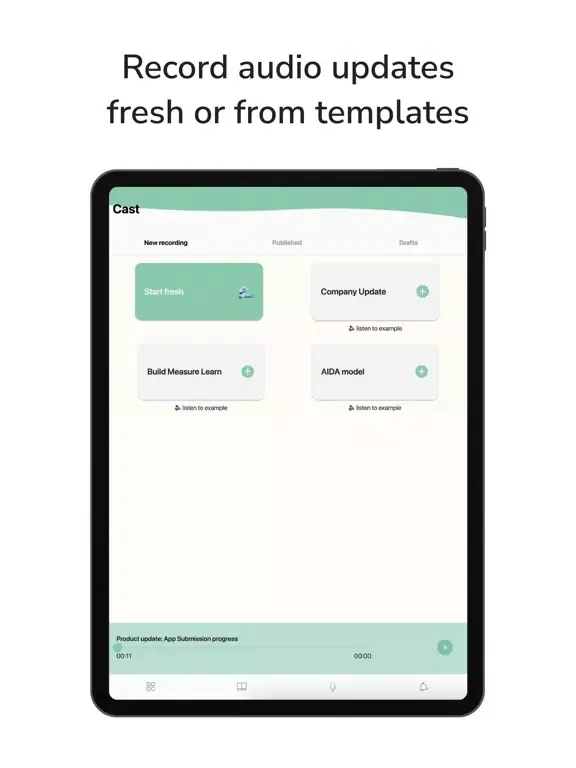 dive.fm | Private podcasting iPad  Ekran Görüntüleri