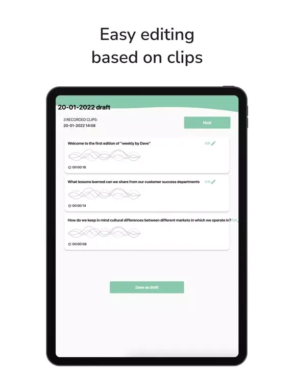 dive.fm | Private podcasting iPad  Ekran Görüntüleri