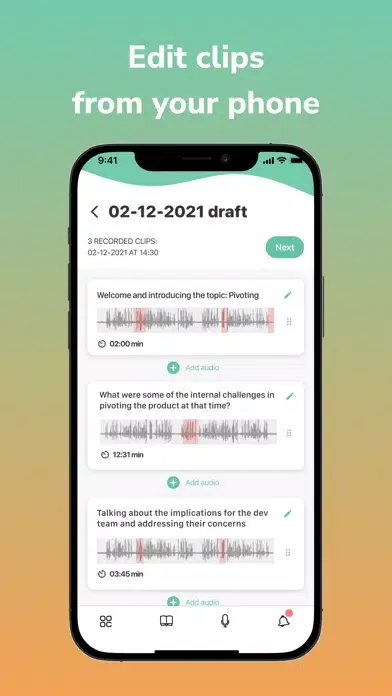 dive.fm | Private podcasting Ekran Görüntüleri