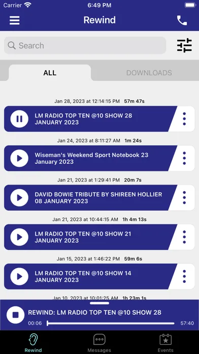 Zrzuty ekranu LM Radio SA