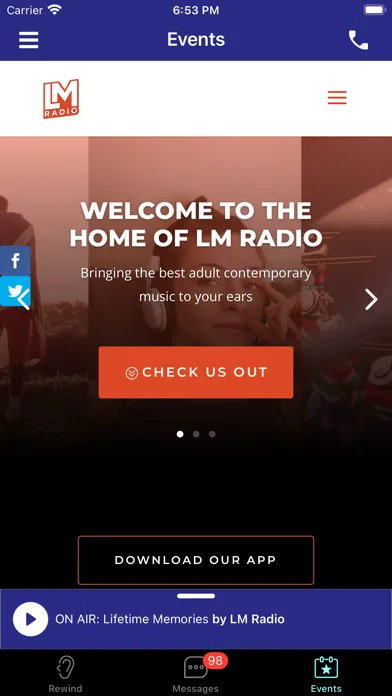 Zrzuty ekranu LM Radio SA