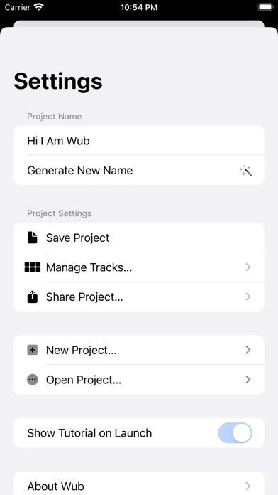 Скриншоты Wub.app