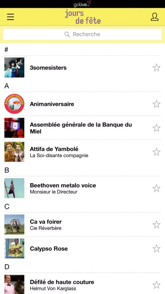 Tangkapan skrin Jours de Fête