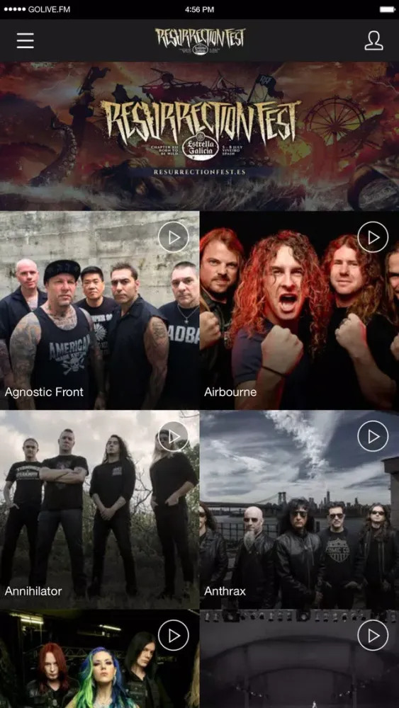 Capturas de tela do Resurrection Fest EG 2017