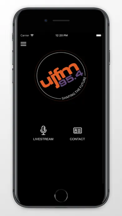 Capturas de tela do UJ FM 95.4