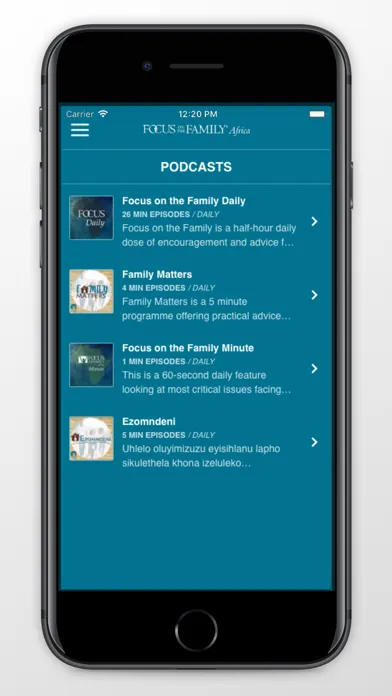 Capturas de pantalla de Focus on the Family Africa