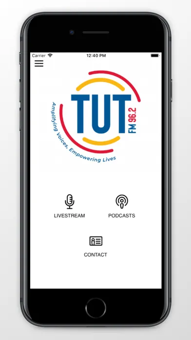 Ảnh chụp màn hình của TUT FM