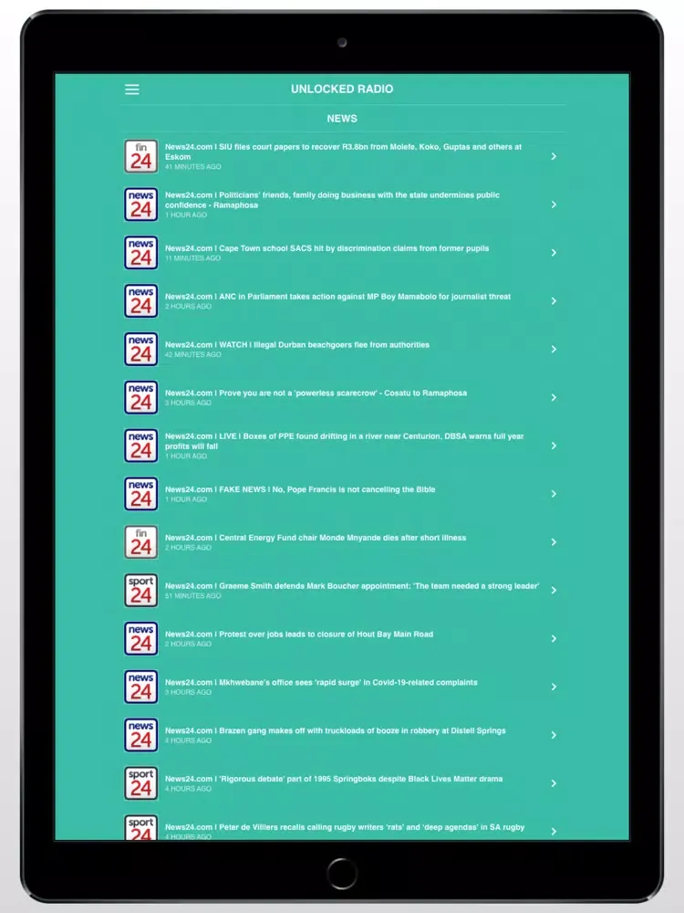 Скриншоты Unlocked Radio iPad 