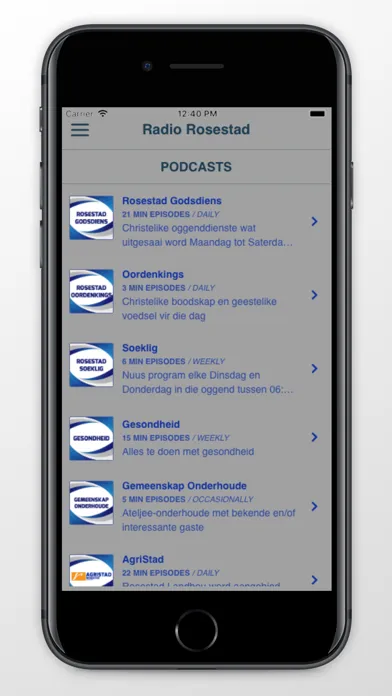 Capturas de pantalla de Radio Rosestad