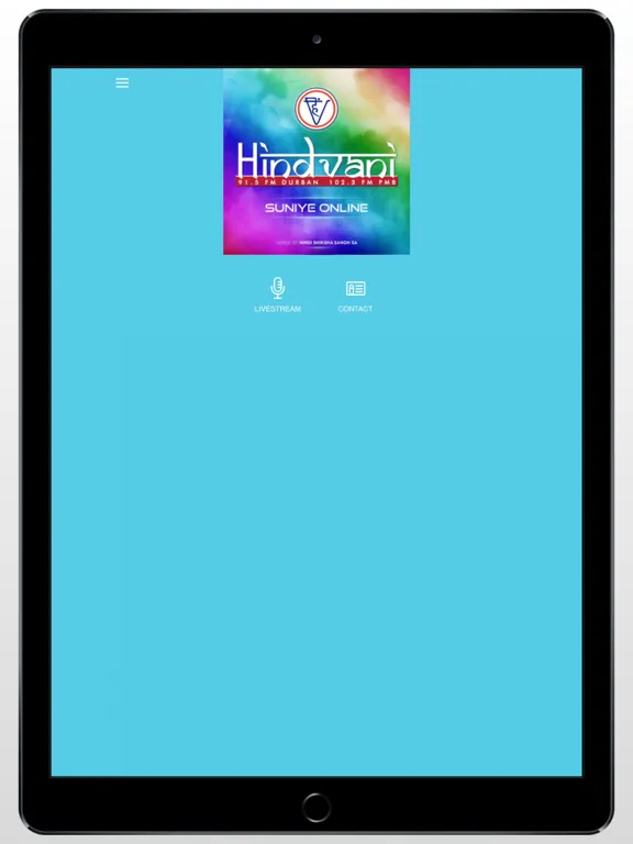 Ảnh chụp màn hình của Hindvani FM iPad 