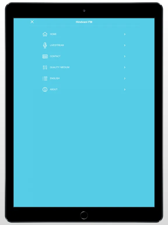 Ảnh chụp màn hình của Hindvani FM iPad 