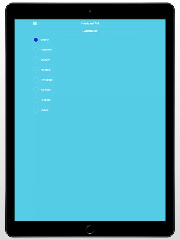 Ảnh chụp màn hình của Hindvani FM iPad 