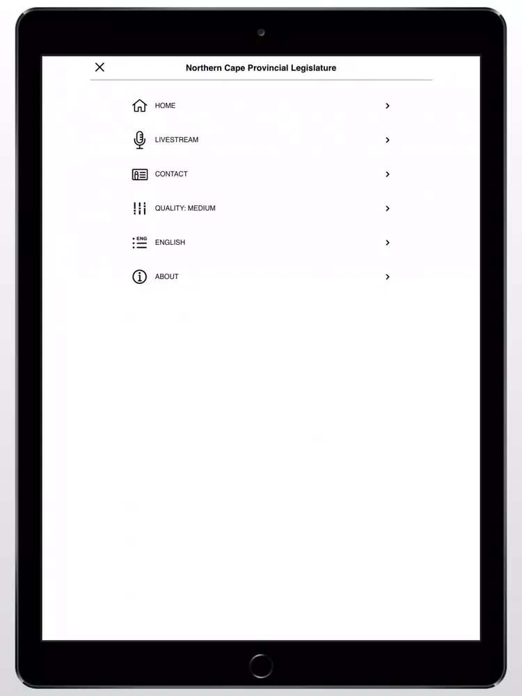 North Cape Prov Legislature iPad  Screenshots