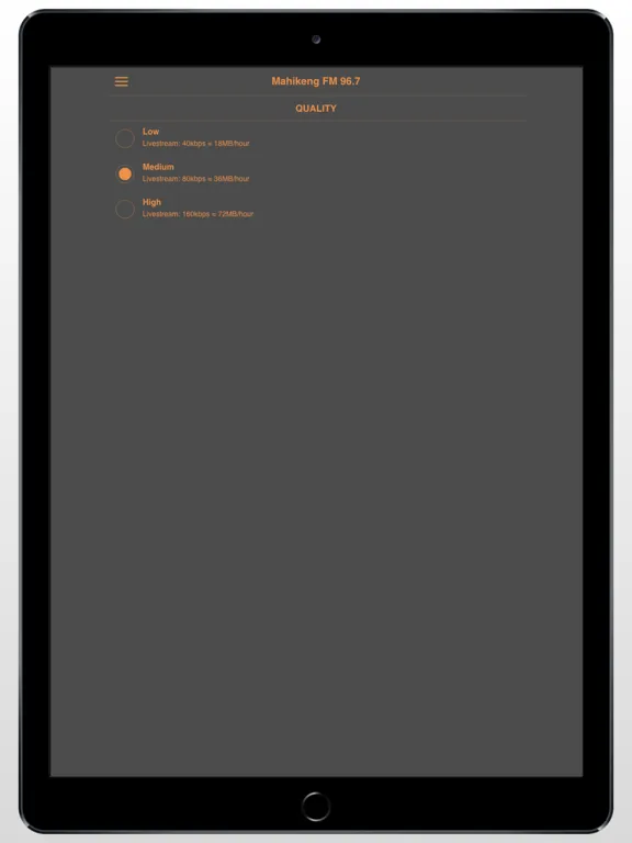Capturas de pantalla de Mahikeng FM 96.7 iPad 