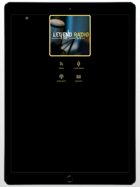 Ảnh chụp màn hình của Legend Radio iPad 