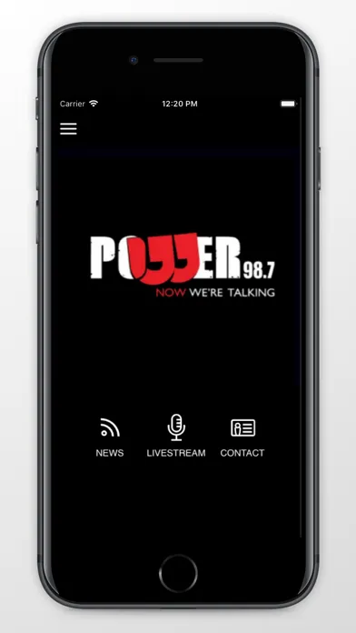 Tangkapan layar Power 98.7